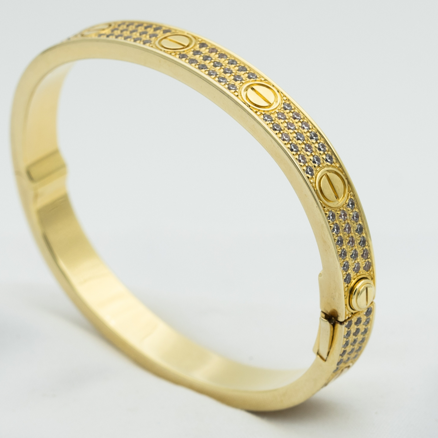 [Max Jewelry ]LOVE BRACELET 6.1MM DIAMOND-PAVED