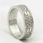 [Plus&Max]LOVE RING 5.5MM DIAMONDS PAVED