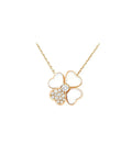 [Plus&Max]CLOVER MOP DIAMOND ROSE GOLD NECKLACE