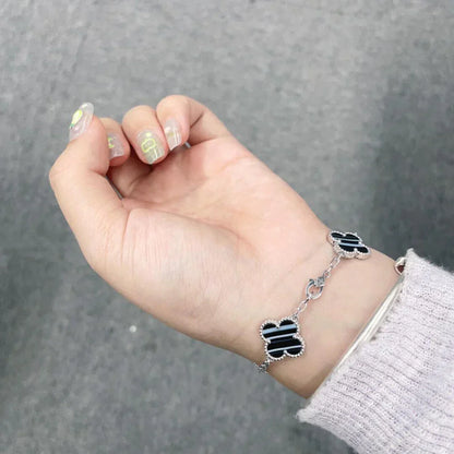 [Max Jewelry ] CLOVER 5 MOTIF PULSAR STONE BRACELET COLLECTION