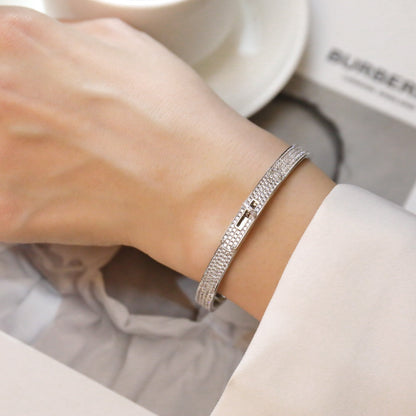[Max Jewelry ]KELLY BRACELET DIAMOND PAVED