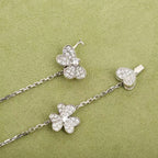[Plus&Max]FRIVOLE SILVER 9 FLOWERS NECKLACE