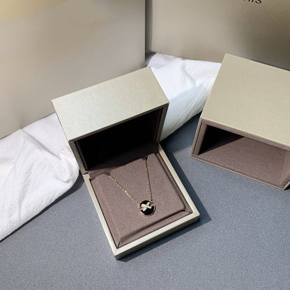 [Max Jewelry ]JEUX DE PINK GOLD DIAMOND NECKLACE