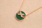 [Plus&Max]JEUX DE ROSE GOLD DIAMOND NECKLACE