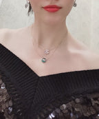 [Plus&Max]JEUX DE ROSE GOLD DIAMOND NECKLACE