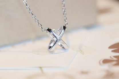 [Max Jewelry ]JEUX DE DIAMOND NECKLACE