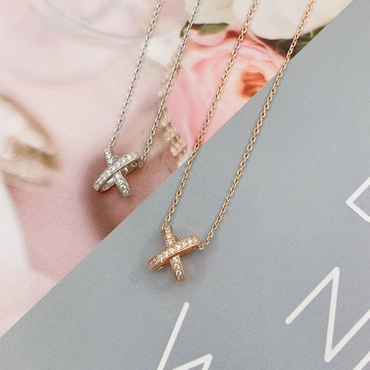 [Max Jewelry ]JEUX DE DIAMOND NECKLACE