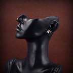 [Plus&Max]JEUX DE GOLD DIAMOND EARRINGS