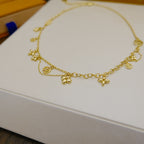 [Plus&Max]BLOOMING SUPPLE NECKLACE BRASS