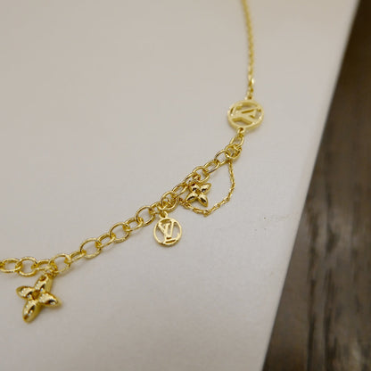 [Max Jewelry ]BLOOMING SUPPLE NECKLACE BRASS