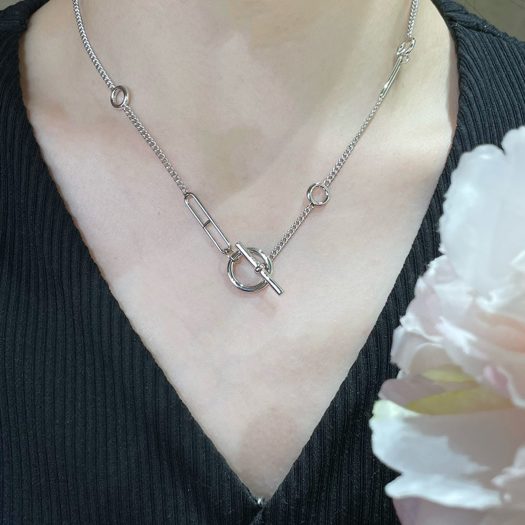 [Max Jewelry ]HM STERLING CHAINE D'ANCRE HEART