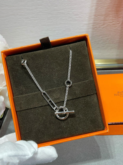 [Max Jewelry ]HM STERLING CHAINE D'ANCRE HEART