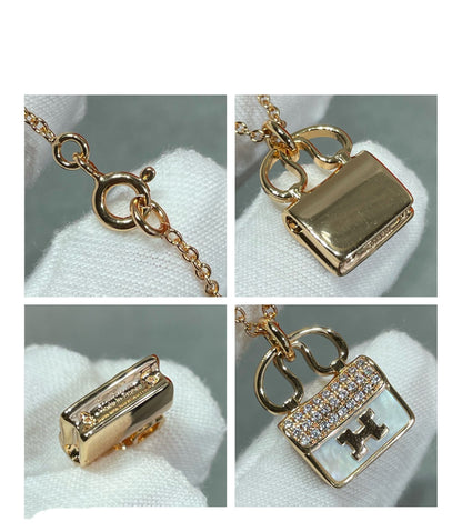 [Max Jewelry ]H CIRCE MOISSANITE PENDANT NECKLACE GOLD