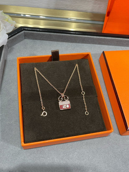 [Max Jewelry ]H CIRCE MOISSANITE PENDANT NECKLACE GOLD