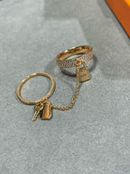 [Plus&Max]HM KELLY CLOCHETTE DOUBLE RING IN  WITH DIAMONDS