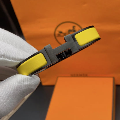 [Max Jewelry ]CLIC HM SO BLACK YELLOW BRACELET