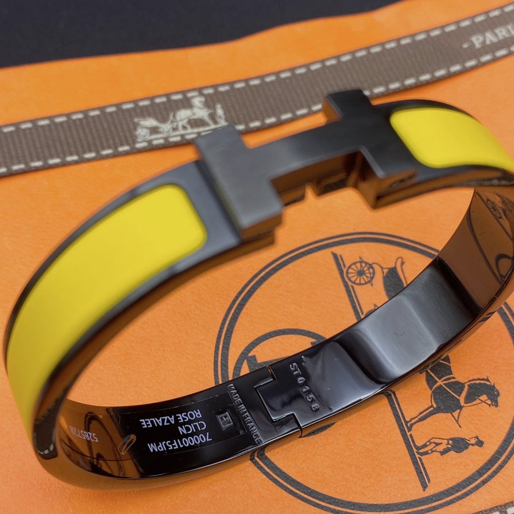 [Plus&Max]CLIC HM SO BLACK YELLOW BRACELET