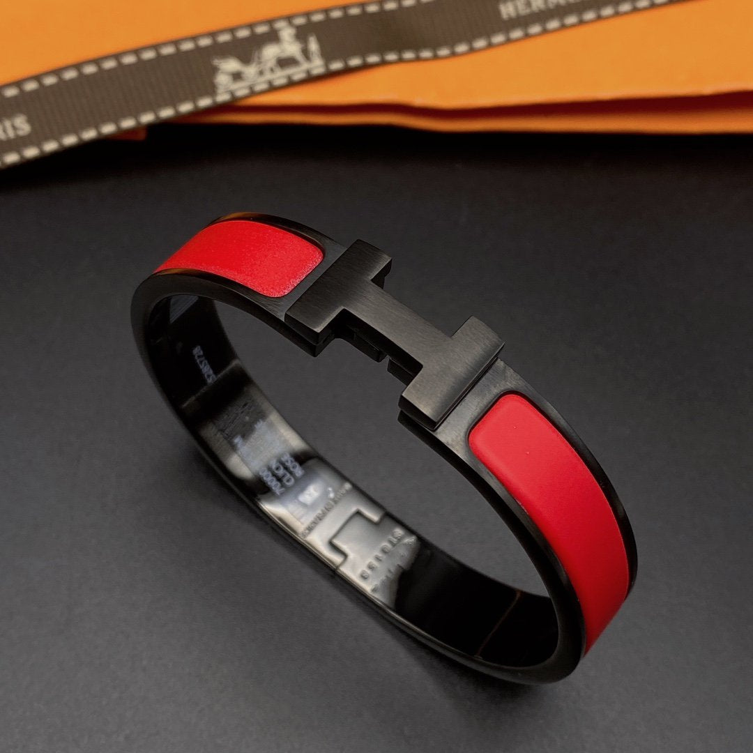 [Max Jewelry ]CLIC HM SO BLACK RED BRACELET