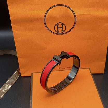 [Max Jewelry ]CLIC HM SO BLACK RED BRACELET