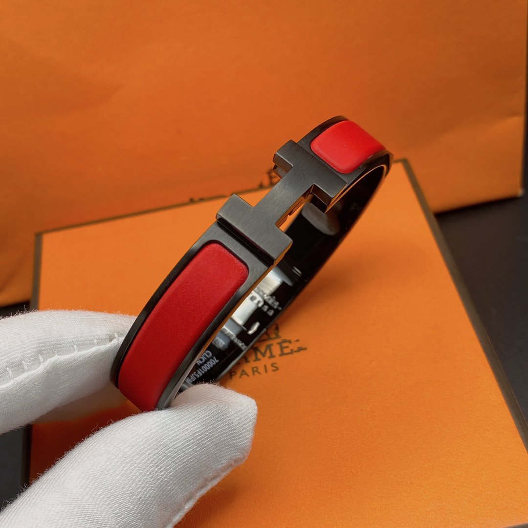 [Max Jewelry ]CLIC HM SO BLACK RED BRACELET