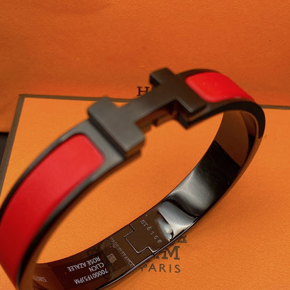 [Max Jewelry ]CLIC HM SO BLACK RED BRACELET