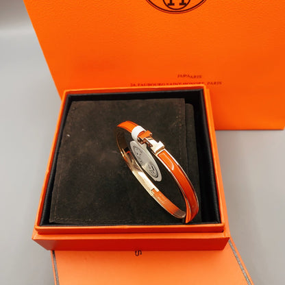 [Max Jewelry ]CLASSIC HM CLIC RED 8MM ENAMEL BRACELET