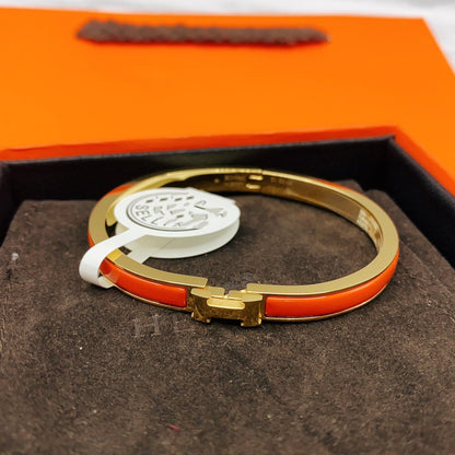 [Max Jewelry ]CLASSIC HM CLIC RED 8MM ENAMEL BRACELET