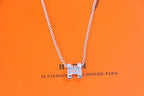 [Plus&Max]HM NECKLACE H LETTER OVAL SERIES