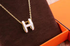 [Plus&Max]HM CLIC YELLOW ENAMEL GOLD NECKLACE