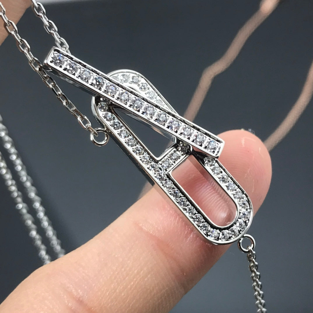 [Max Jewelry ]HM NECKLACE PLATINUM ROSE GOLD DIAMOND