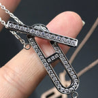 [Plus&Max]HM NECKLACE PLATINUM ROSE GOLD DIAMOND