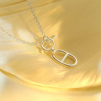 [Plus&Max]HM CHAINE D'ANCRE PENDANT NECKLACE STERLING SILVER