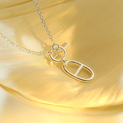 [Max Jewelry ]HM CHAINE D'ANCRE PENDANT NECKLACE STERLING SILVER