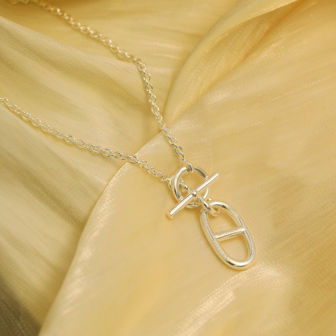 [Max Jewelry ]HM CHAINE D'ANCRE PENDANT NECKLACE STERLING SILVER