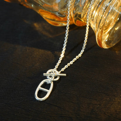 [Max Jewelry ]HM CHAINE D'ANCRE PENDANT NECKLACE STERLING SILVER