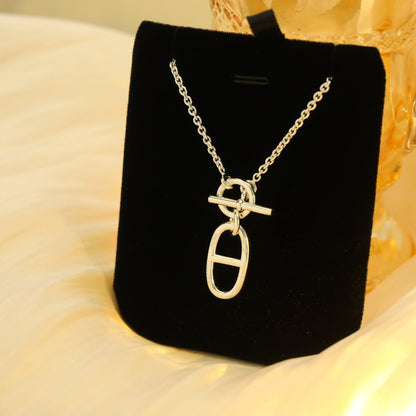 [Max Jewelry ]HM CHAINE D'ANCRE PENDANT NECKLACE STERLING SILVER