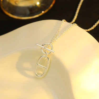 [Max Jewelry ]HM CHAINE D'ANCRE PENDANT NECKLACE STERLING SILVER