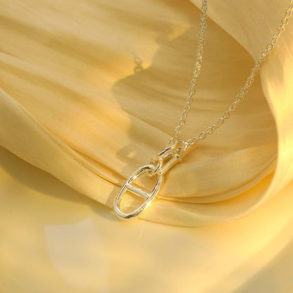 [Max Jewelry ]HM CHAINE D'ANCRE PENDANT NECKLACE STERLING SILVER