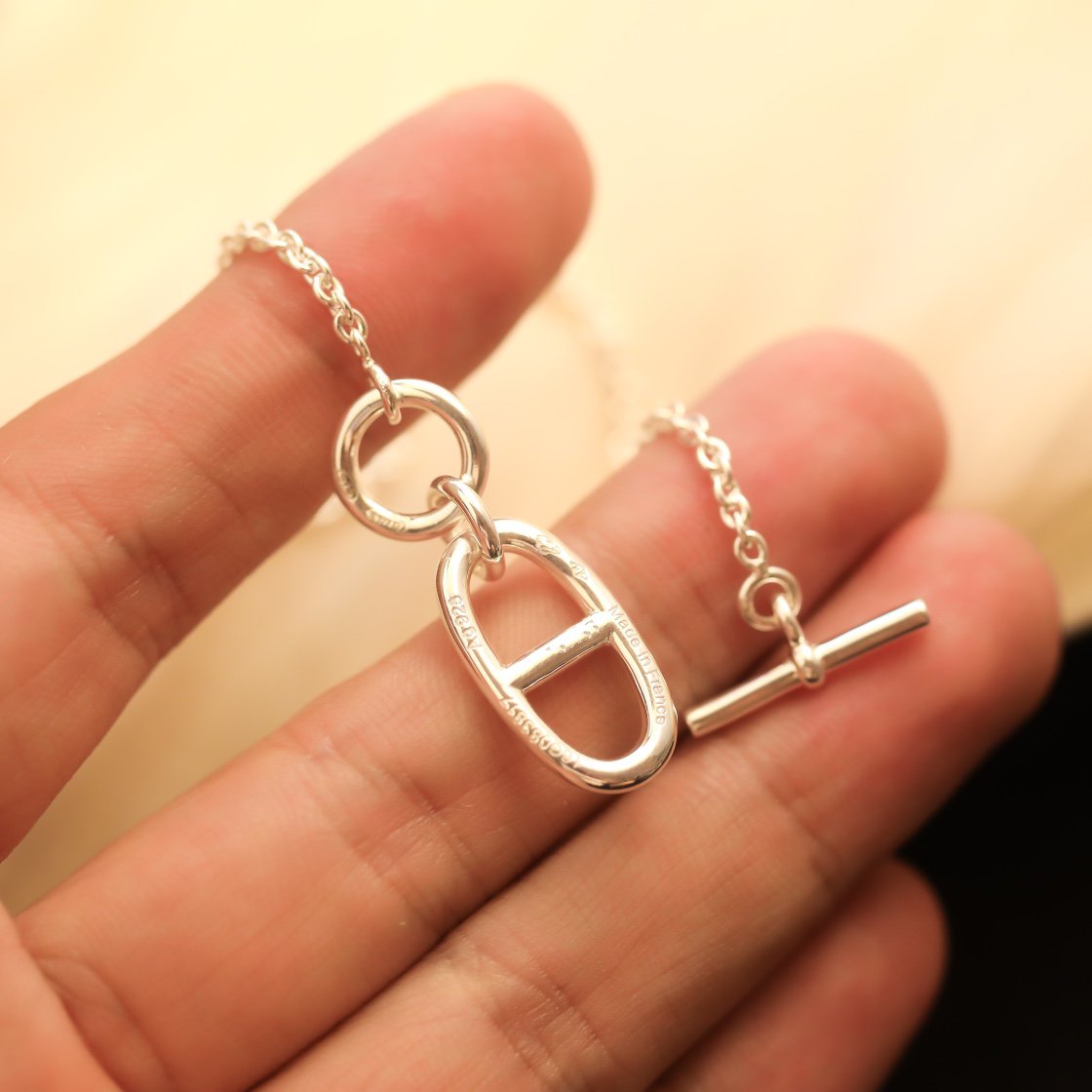 [Max Jewelry ]HM CHAINE D'ANCRE PENDANT NECKLACE STERLING SILVER