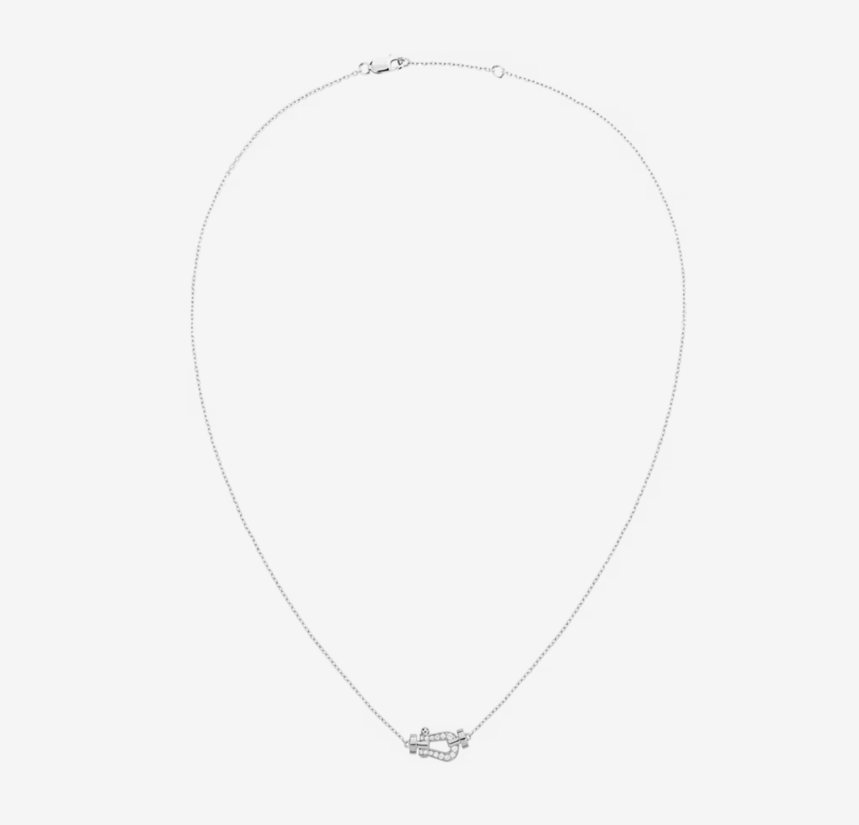 [Max Jewelry ]FORCE 10 DIAMOND SILVER NECKLACE MINI MODEL