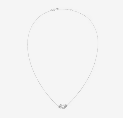 [Max Jewelry ]FORCE 10 DIAMOND SILVER NECKLACE MINI MODEL
