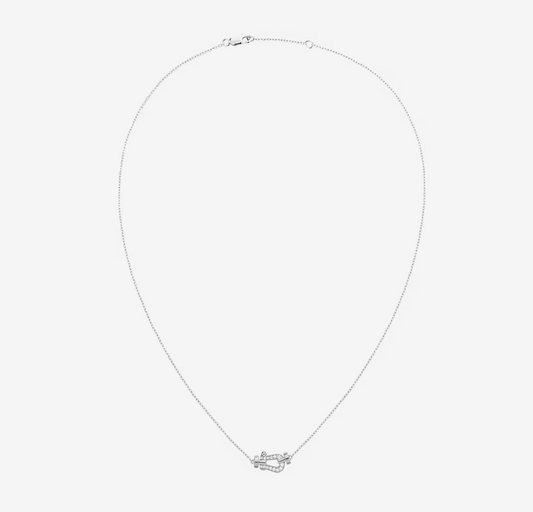 [Max Jewelry ]FORCE 10 DIAMOND SILVER NECKLACE MINI MODEL