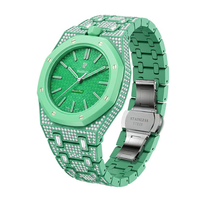 [Plus&Max]Royal Oak Pop Exclusive Bioceramic Case & Bioceramic Strap Full Diamond