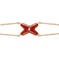 [Plus&Max]JEUX BRACELET CARNELIAN PINK GOLD 1 DIAMOND