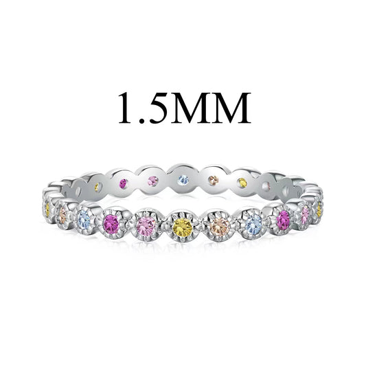 [Max Jewelry ]Radiant Sparkling Round Cut Daily Ring