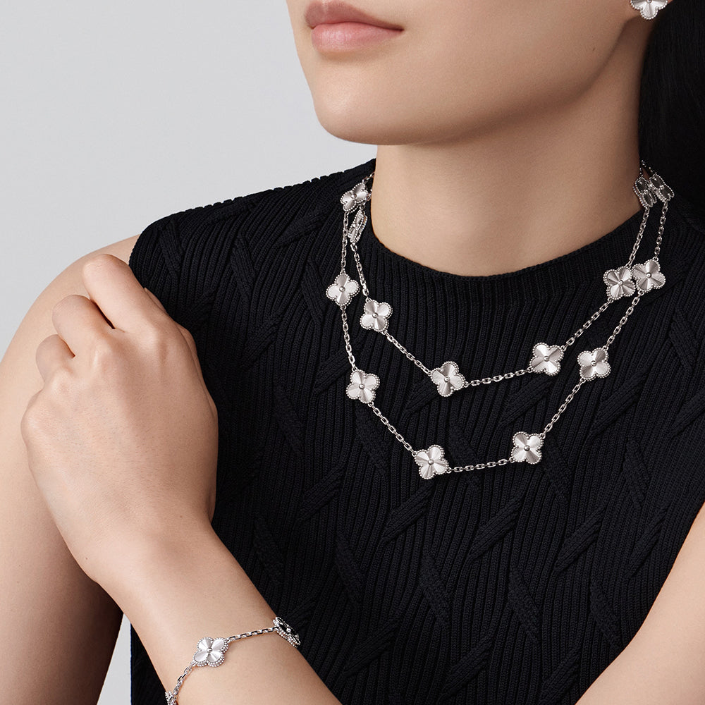 [Max Jewelry ]CLOVER 20 MOTIFS DIAMOND SILVER