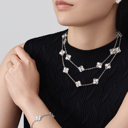 [Max Jewelry ]CLOVER 20 MOTIFS DIAMOND SILVER