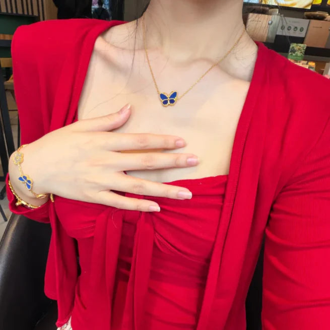 [Max Jewelry] 2026 NEW LUCKY BUTTERFLY 1 MOTIFS NECKLACE