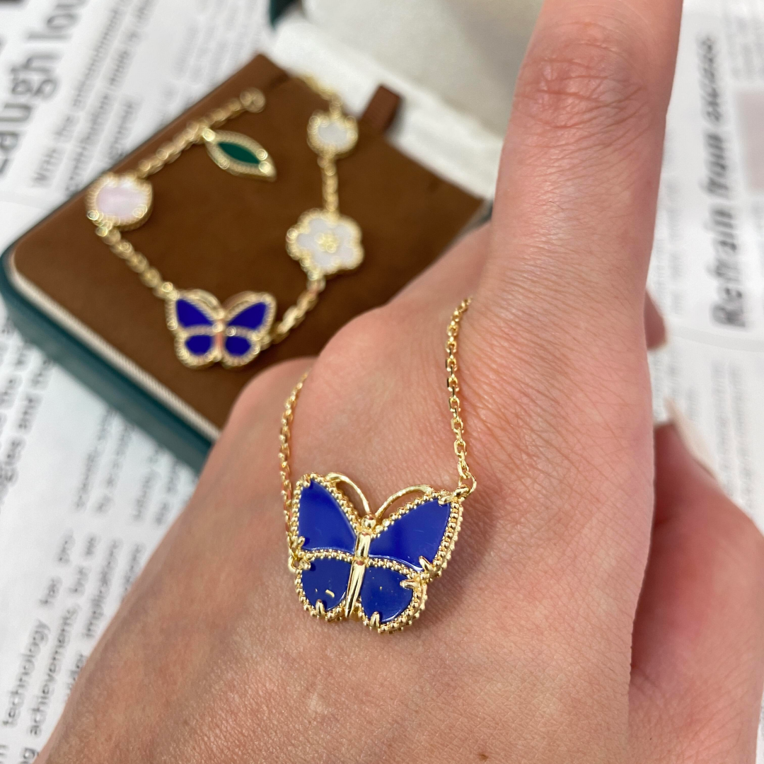 [Max Jewelry] 2026 NEW LUCKY BUTTERFLY 1 MOTIFS NECKLACE
