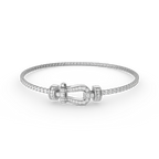 [Plus&Max]FORCE  HORSESHOE  DIAMOND TENNIS BRACELET